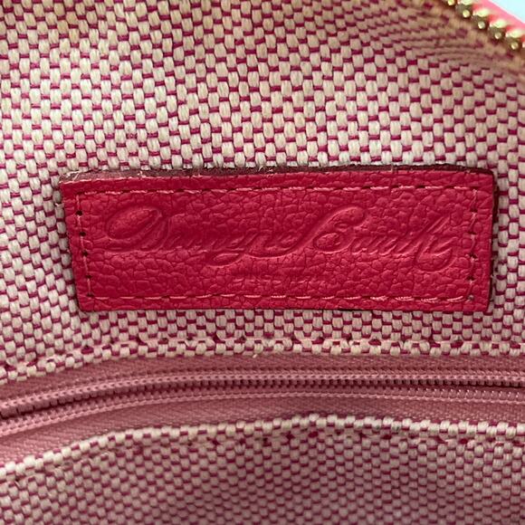 Dooney and Bourke Dillen Zipper Pocket Small Hobo Bag Pink Handbag Purse - Picture 3 of 11